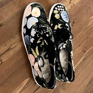 Rifle Paper Keds black floral